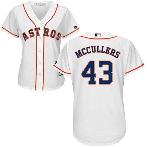 Astros #43 Lance McCullers White Home Women's Stitched MLB Jersey